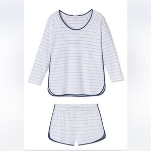 EUC Lake Pajamas Pima Long Short Set